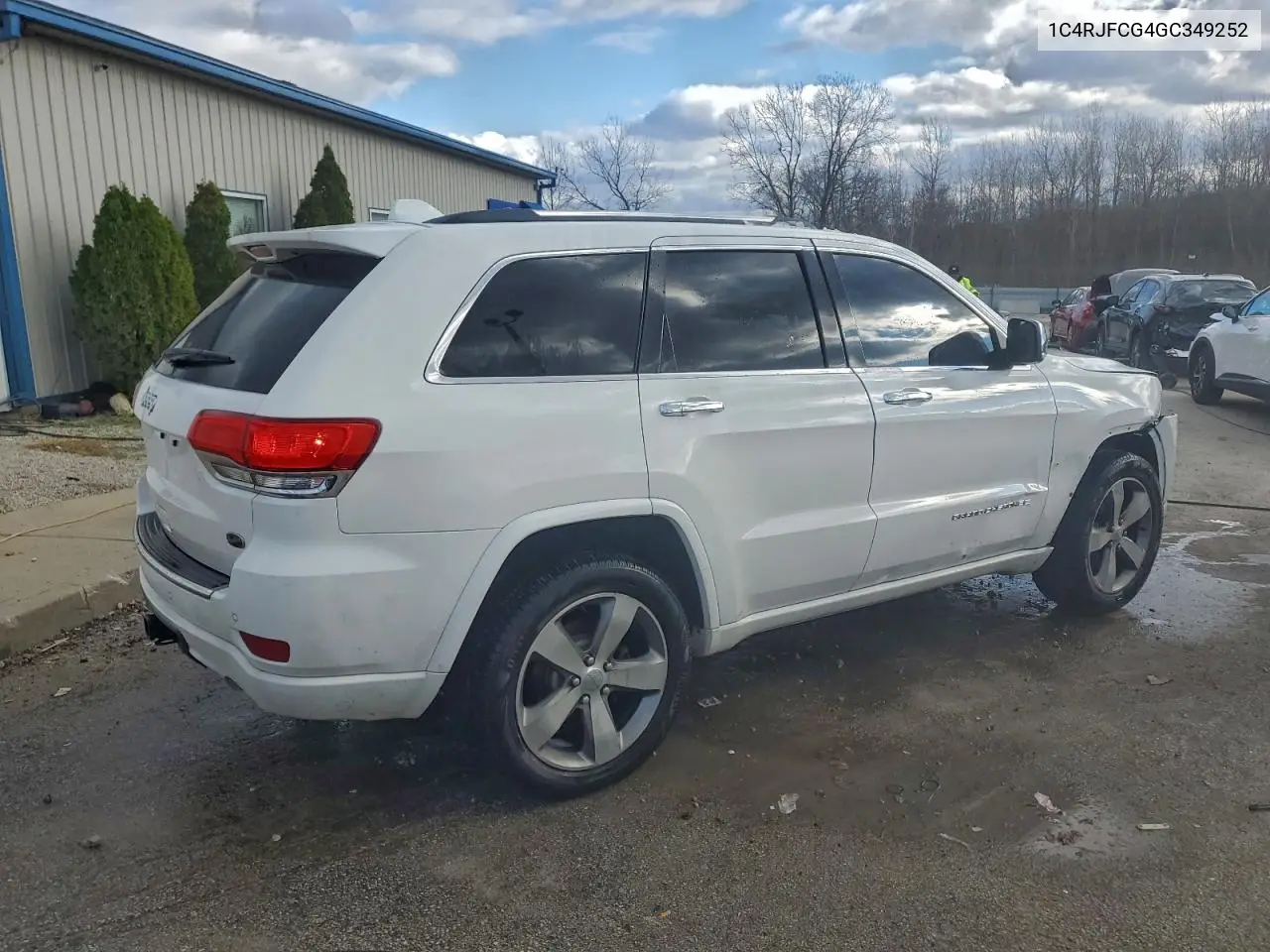 1C4RJFCG4GC349252 2016 Jeep Grand Cherokee Overland