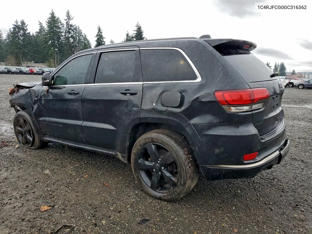 1C4RJFCG0GC316362 2016 Jeep Grand Cherokee Overland