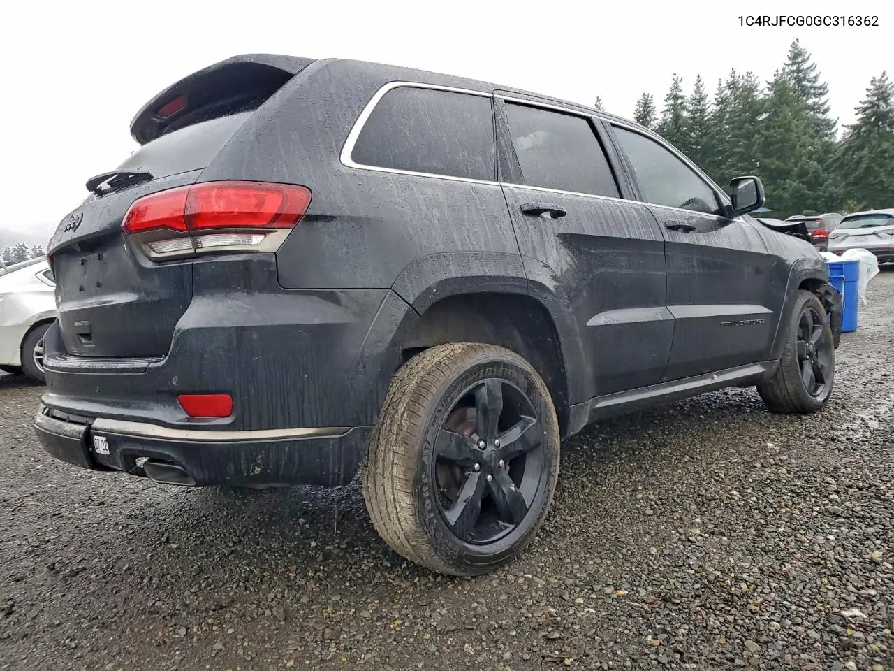 1C4RJFCG0GC316362 2016 Jeep Grand Cherokee Overland