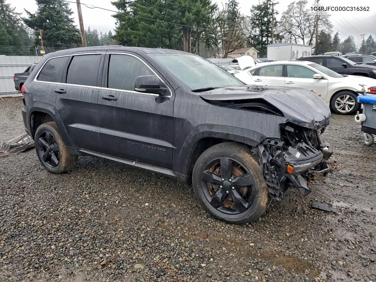 1C4RJFCG0GC316362 2016 Jeep Grand Cherokee Overland