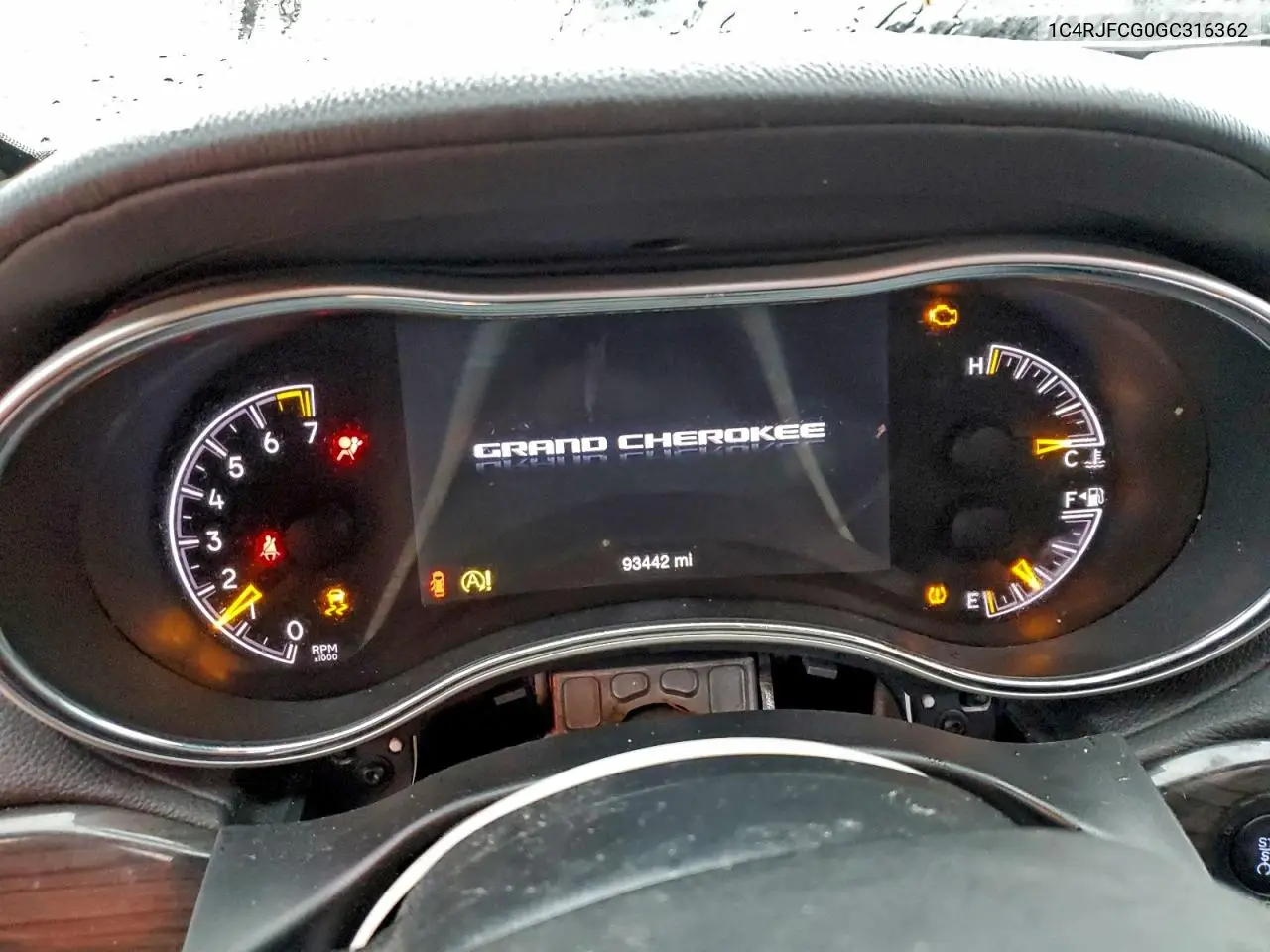 1C4RJFCG0GC316362 2016 Jeep Grand Cherokee Overland