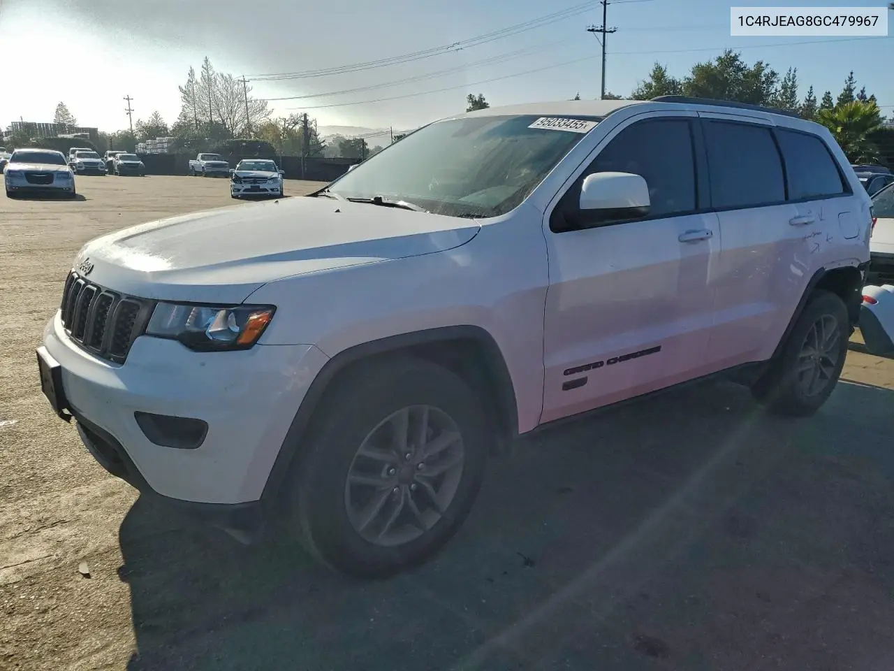 1C4RJEAG8GC479967 2016 Jeep Grand Cherokee Laredo