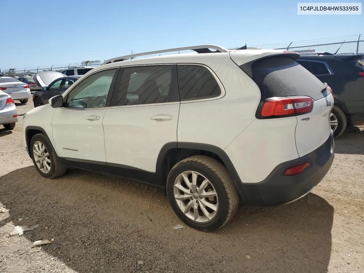 1C4PJLDB4HW533955 2017 Jeep Cherokee Limited