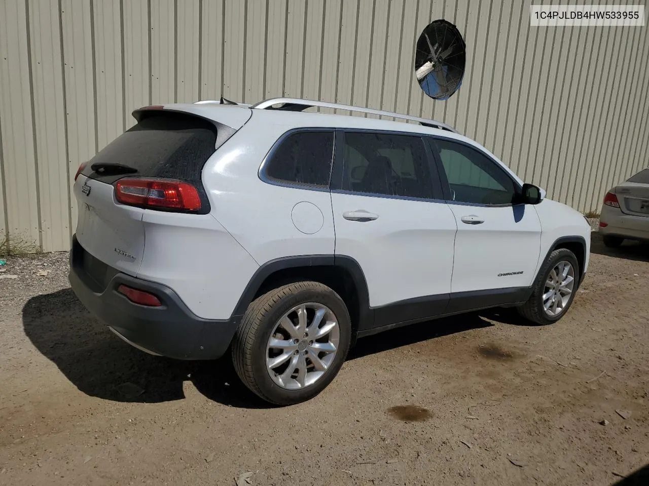 1C4PJLDB4HW533955 2017 Jeep Cherokee Limited