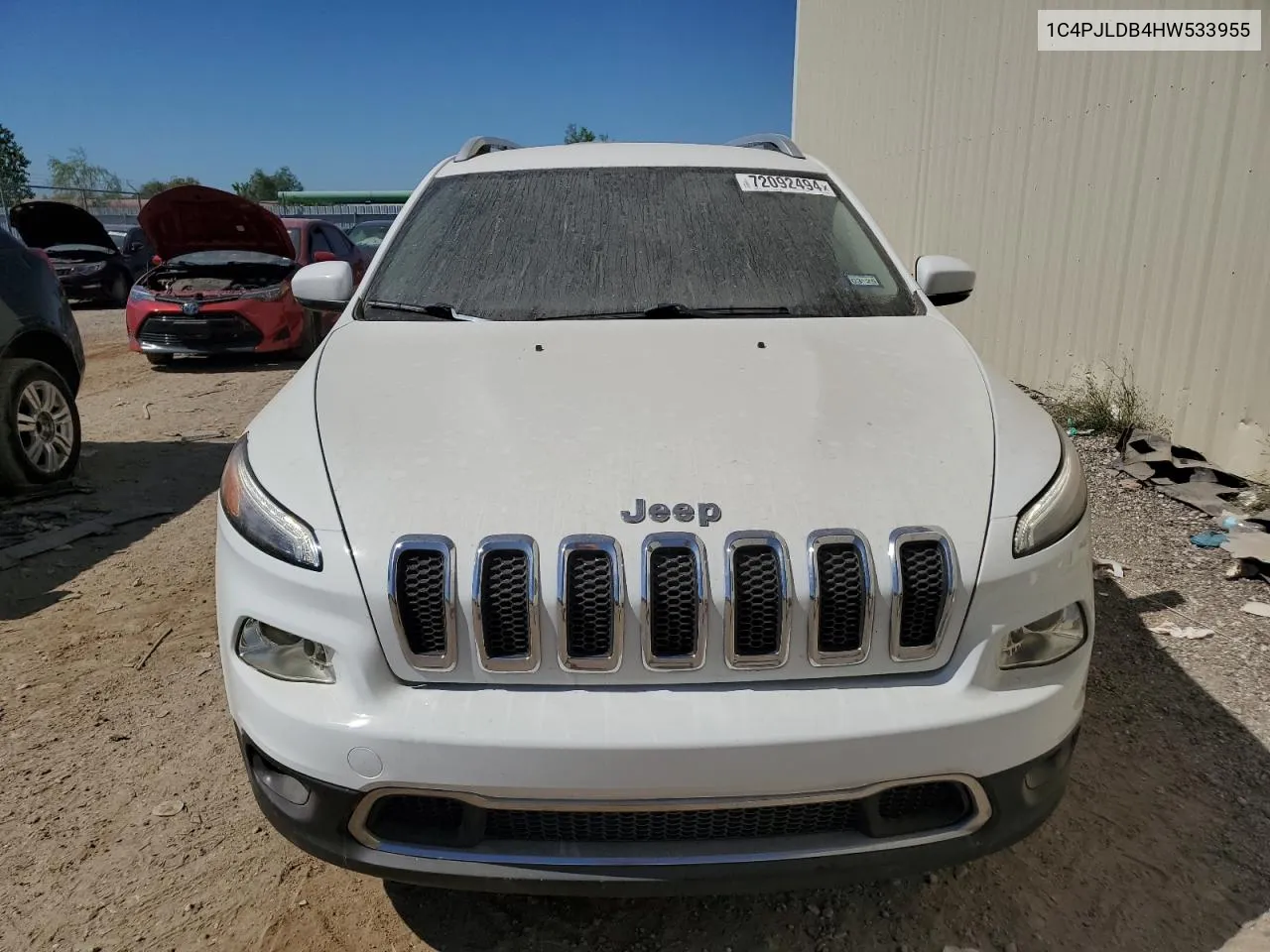 1C4PJLDB4HW533955 2017 Jeep Cherokee Limited