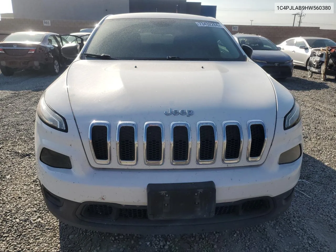 1C4PJLAB9HW560380 2017 Jeep Cherokee Sport