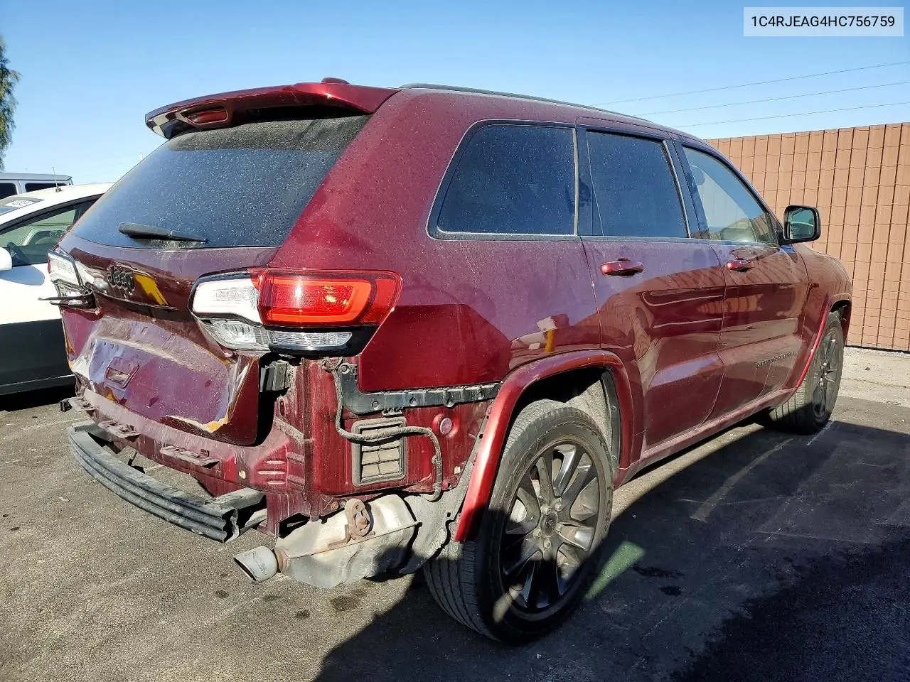 1C4RJEAG4HC756759 2017 Jeep Grand Cherokee Laredo