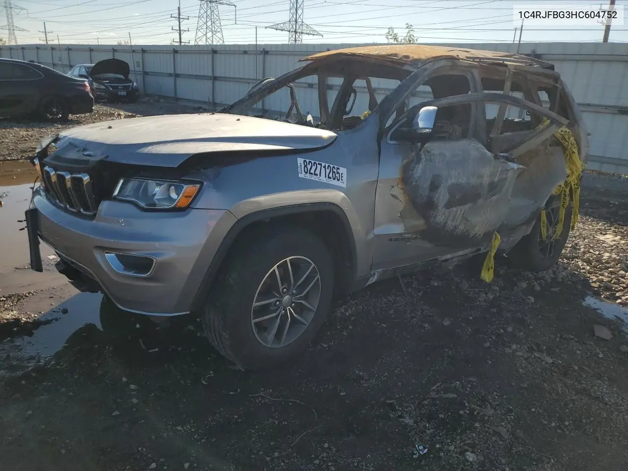 1C4RJFBG3HC604752 2017 Jeep Grand Cherokee Limited