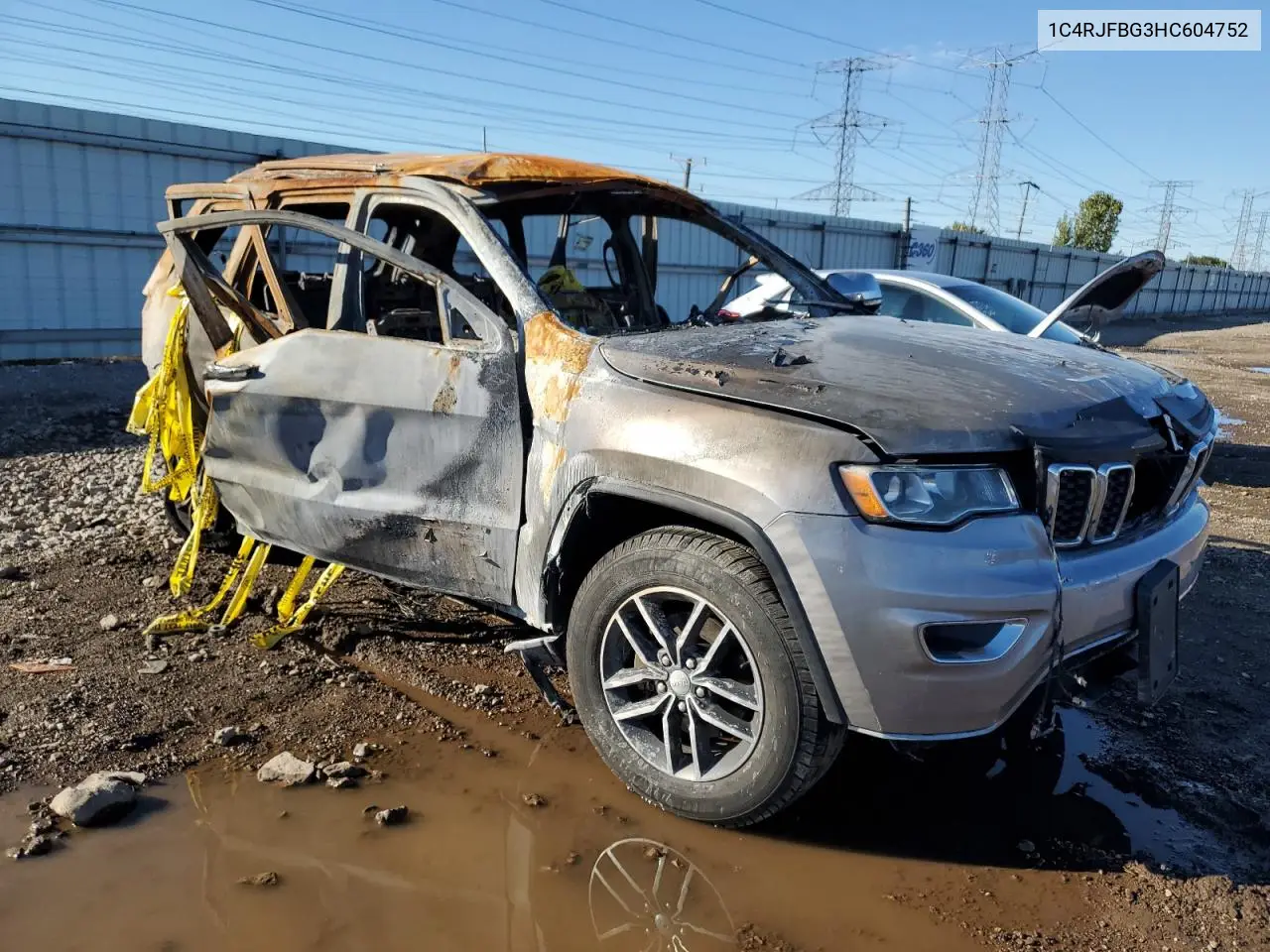 1C4RJFBG3HC604752 2017 Jeep Grand Cherokee Limited