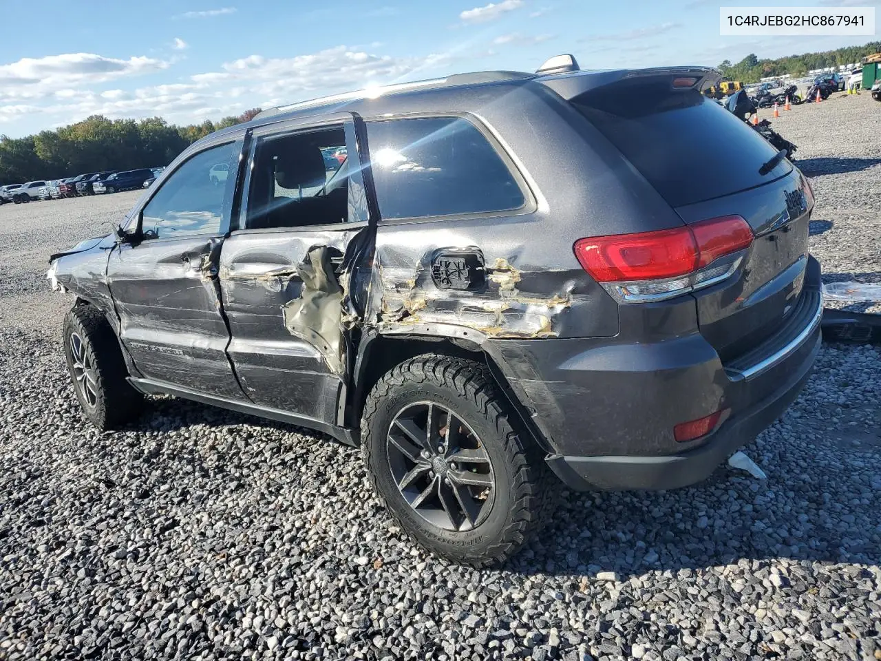 1C4RJEBG2HC867941 2017 Jeep Grand Cherokee Limited