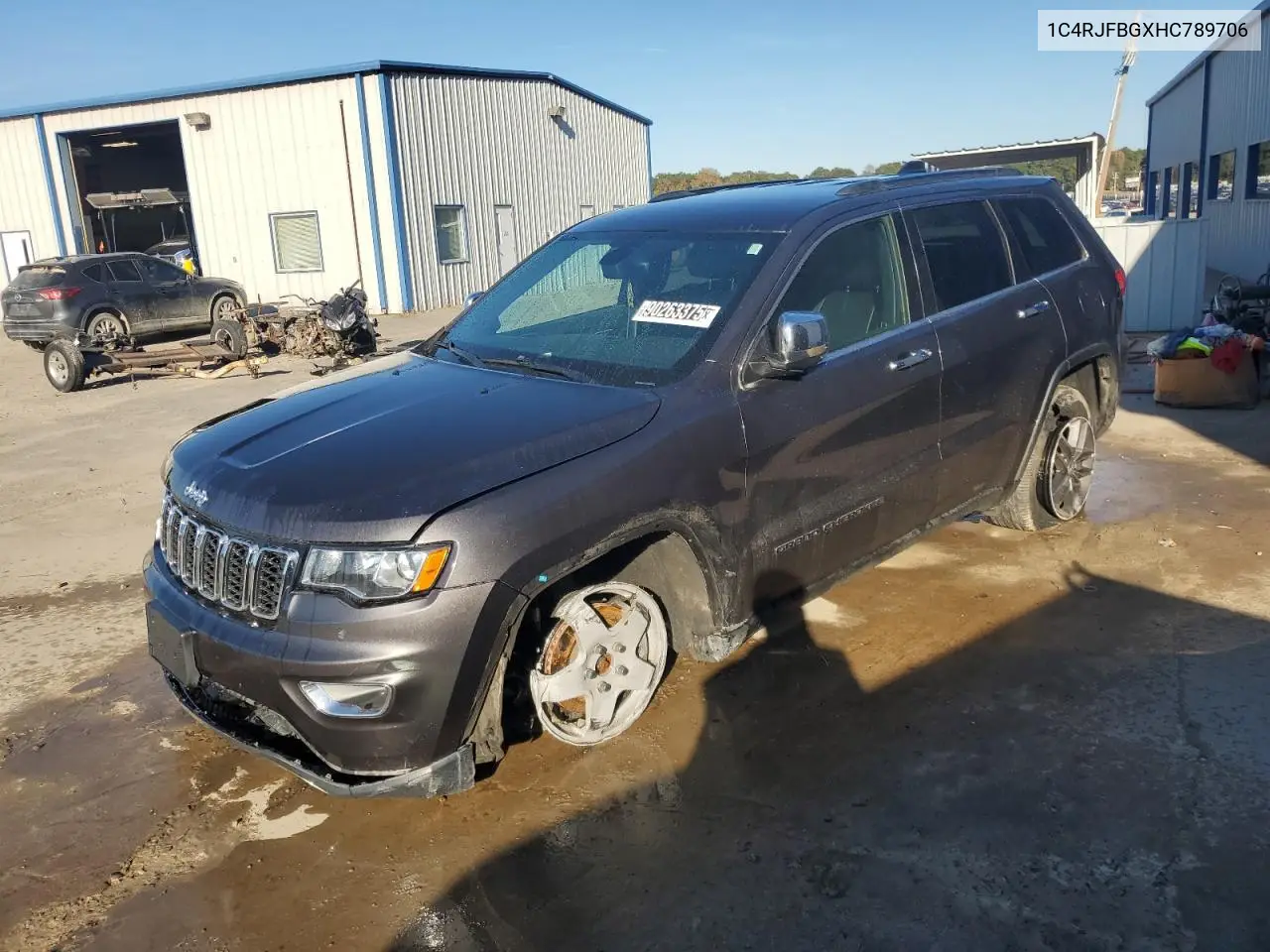 1C4RJFBGXHC789706 2017 Jeep Grand Cherokee Limited