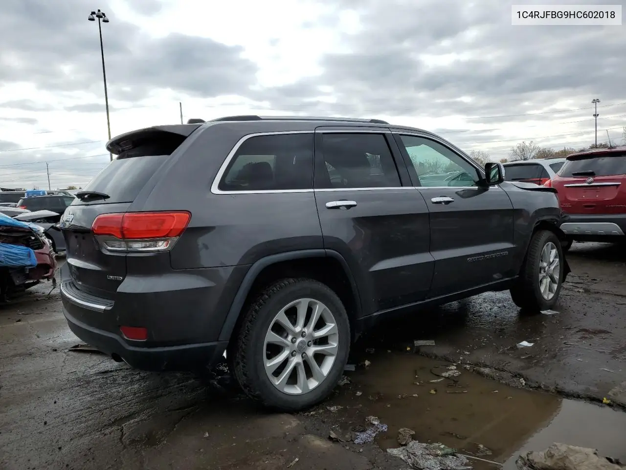 1C4RJFBG9HC602018 2017 Jeep Grand Cherokee Limited
