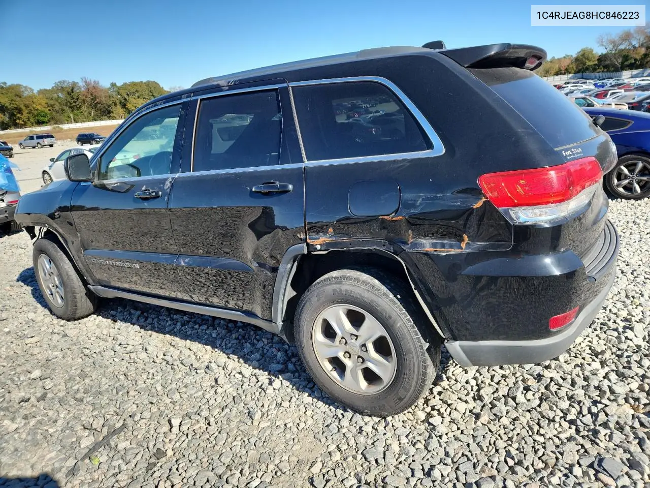 1C4RJEAG8HC846223 2017 Jeep Grand Cherokee Laredo