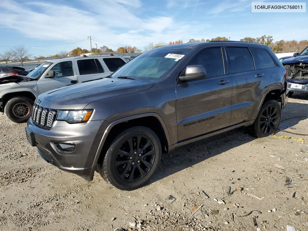 1C4RJFAG0HC768011 2017 Jeep Grand Cherokee Laredo