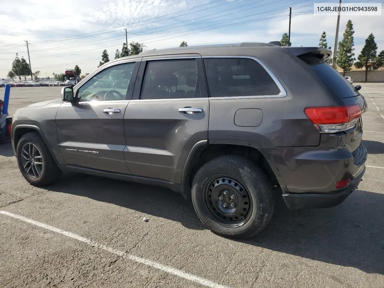 1C4RJEBG1HC943598 2017 Jeep Grand Cherokee Limited