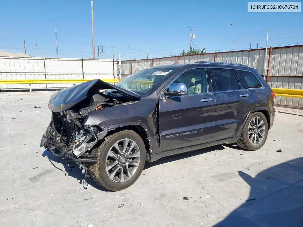 1C4RJFCG2HC676704 2017 Jeep Grand Cherokee Overland