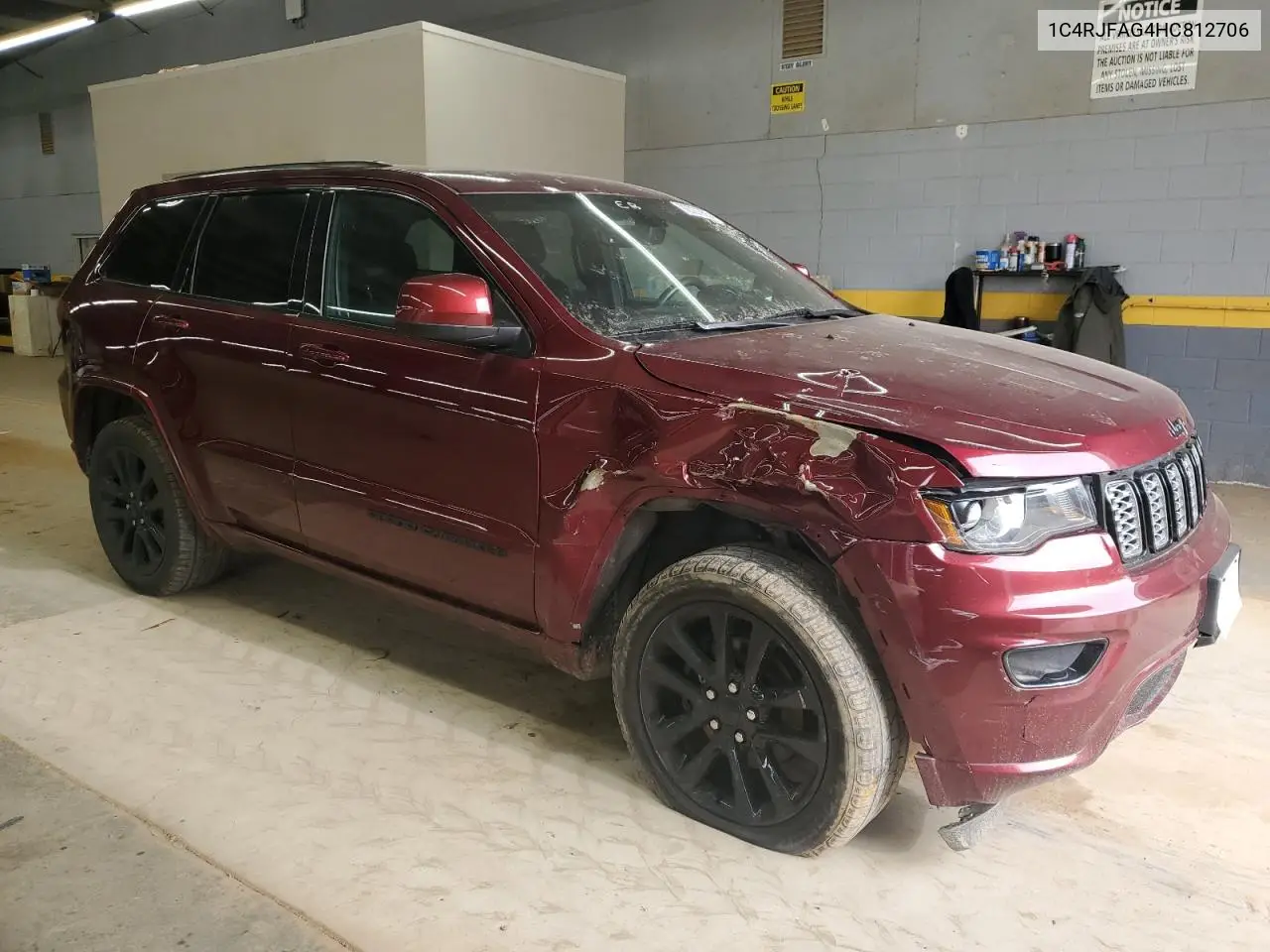 1C4RJFAG4HC812706 2017 Jeep Grand Cherokee Laredo