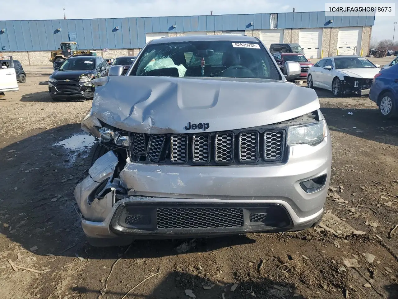 1C4RJFAG5HC818675 2017 Jeep Grand Cherokee Laredo