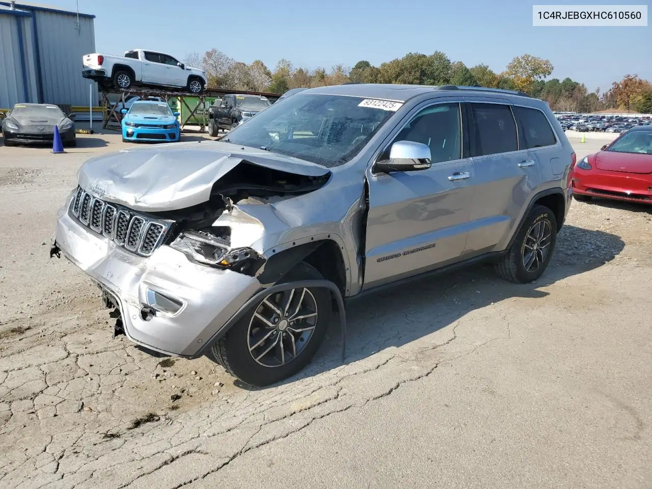 1C4RJEBGXHC610560 2017 Jeep Grand Cherokee Limited
