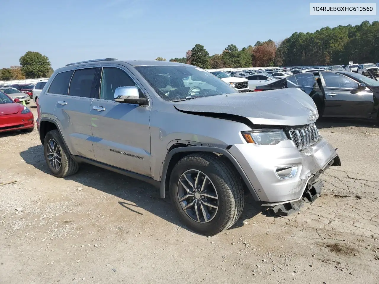 1C4RJEBGXHC610560 2017 Jeep Grand Cherokee Limited