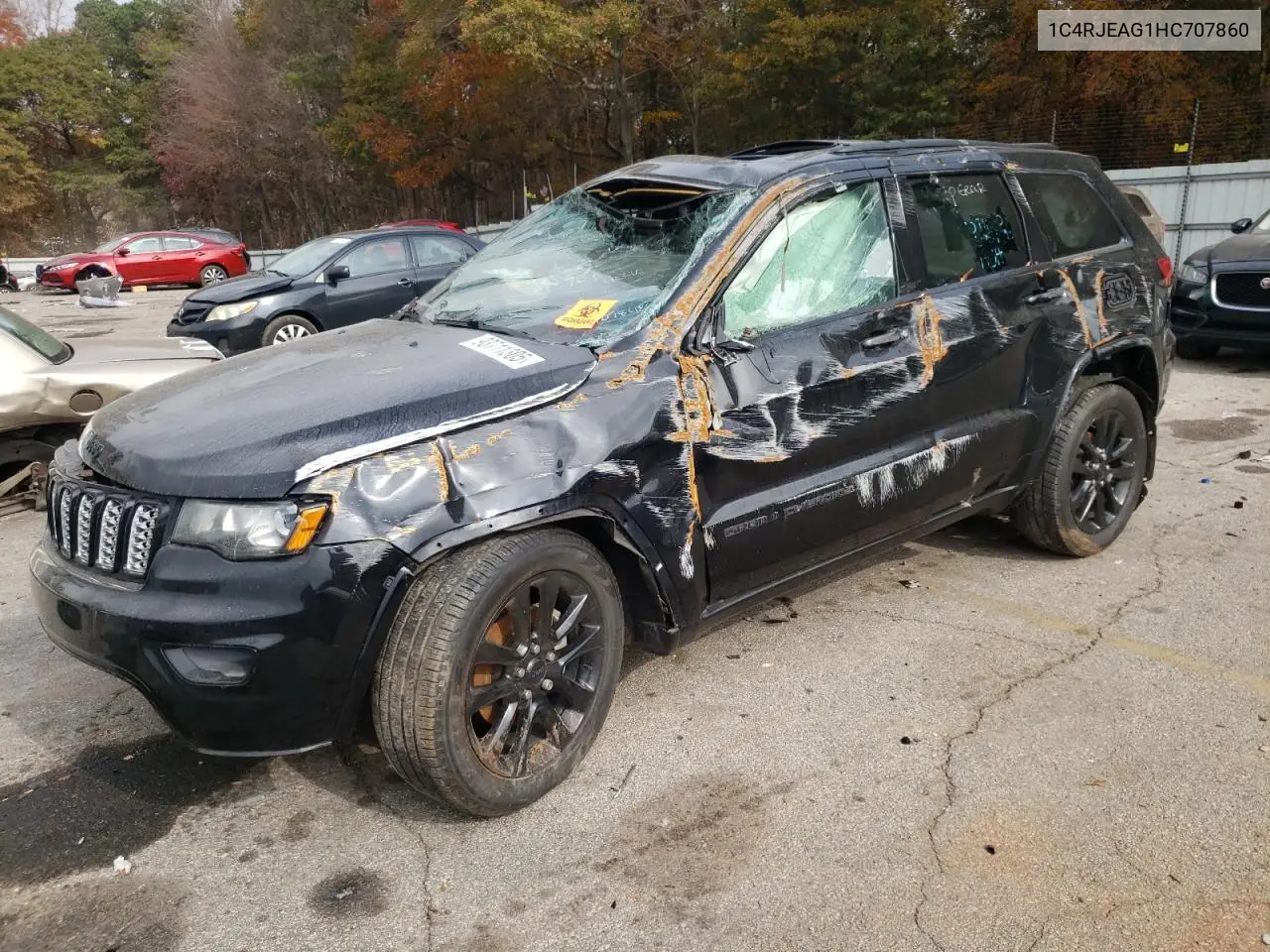 1C4RJEAG1HC707860 2017 Jeep Grand Cherokee Laredo