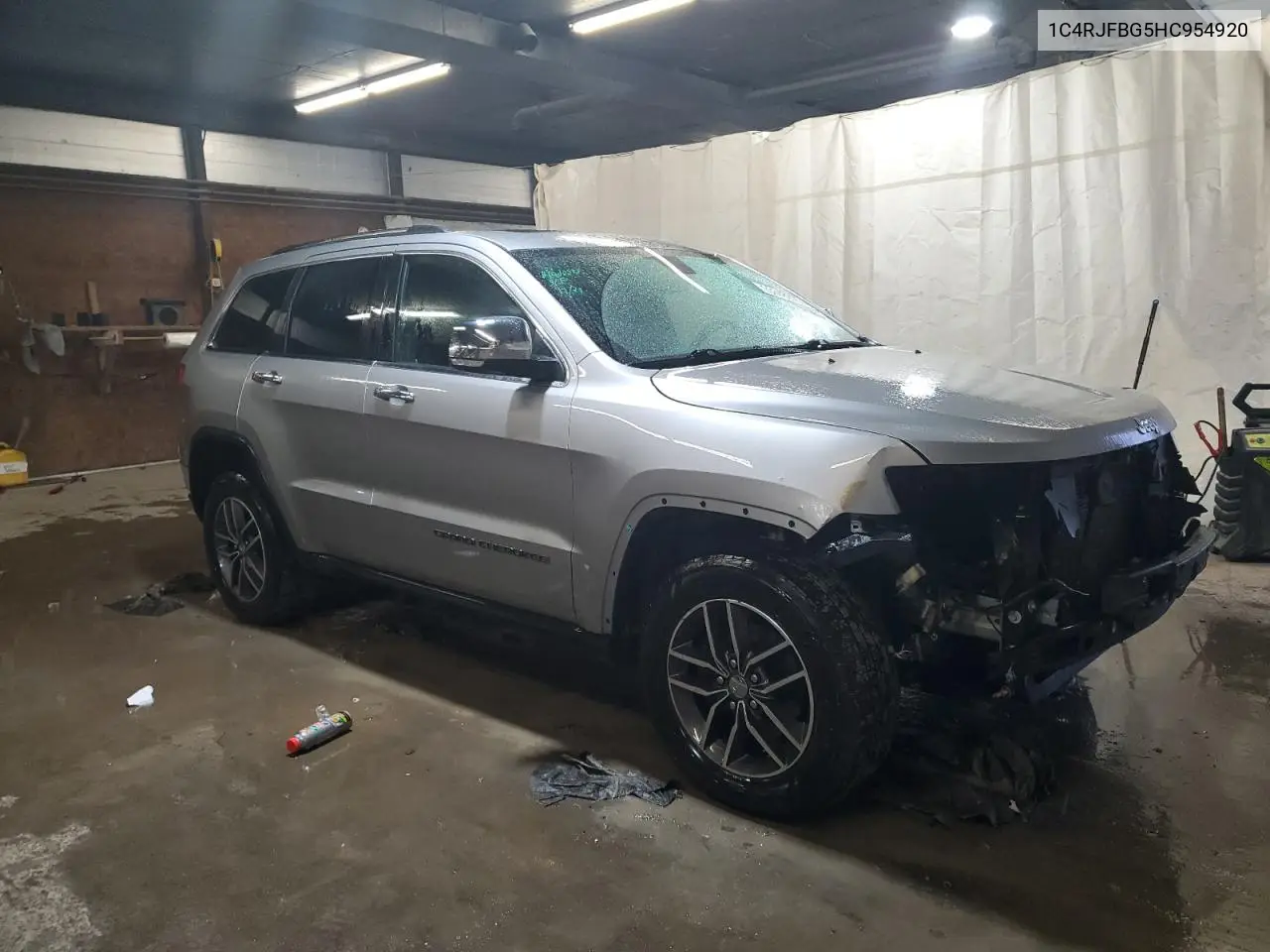 1C4RJFBG5HC954920 2017 Jeep Grand Cherokee Limited