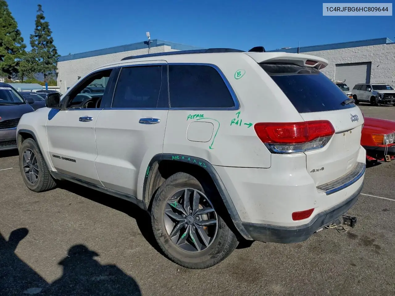 1C4RJFBG6HC809644 2017 Jeep Grand Cherokee Limited