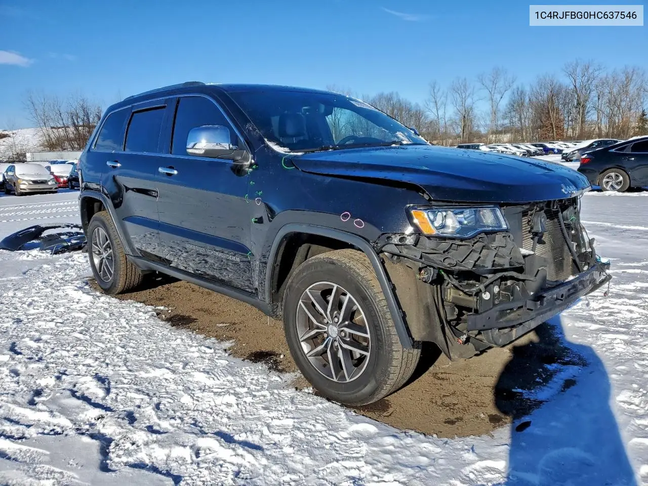 1C4RJFBG0HC637546 2017 Jeep Grand Cherokee Limited