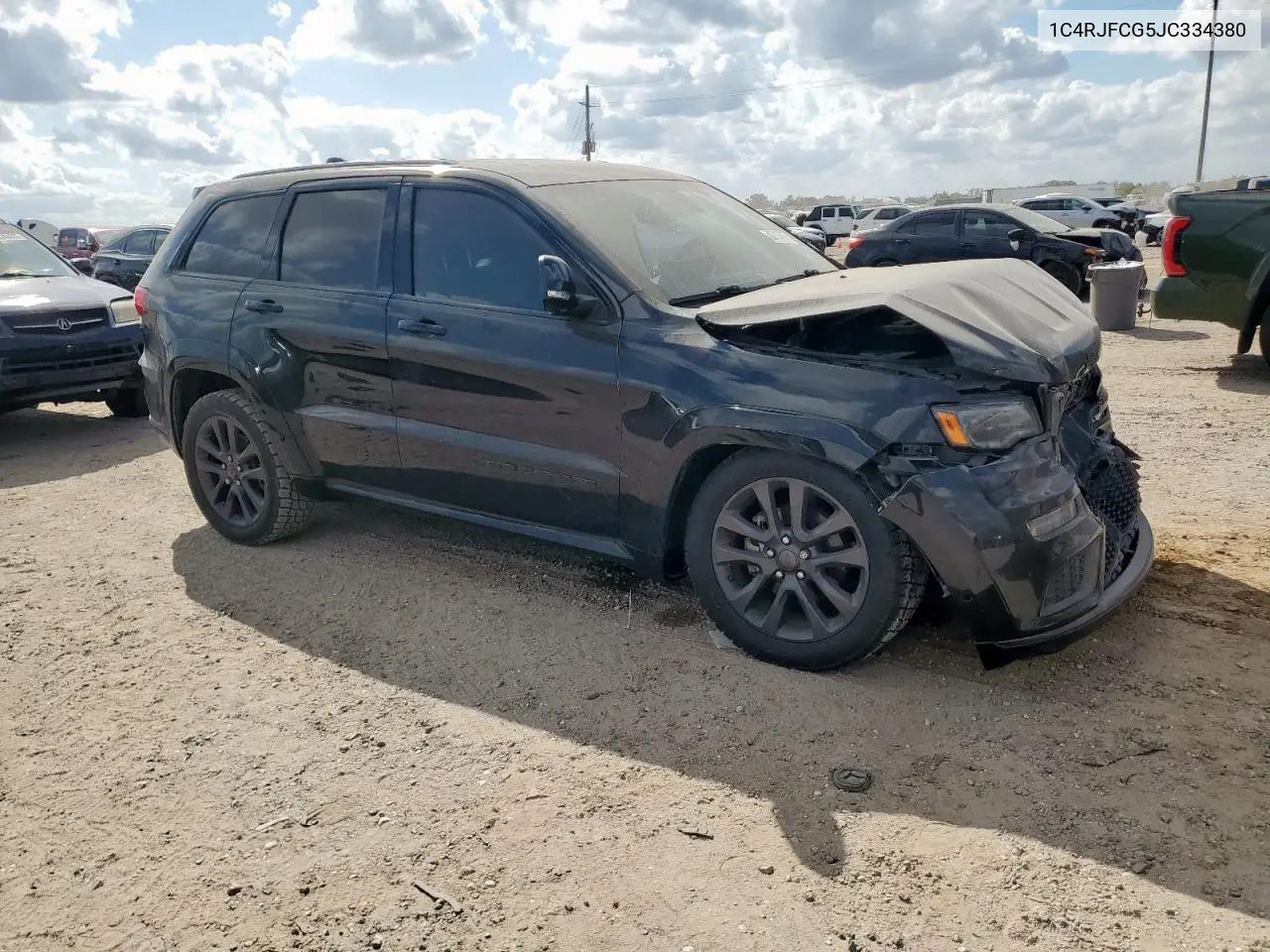 1C4RJFCG5JC334380 2018 Jeep Grand Cherokee Overland