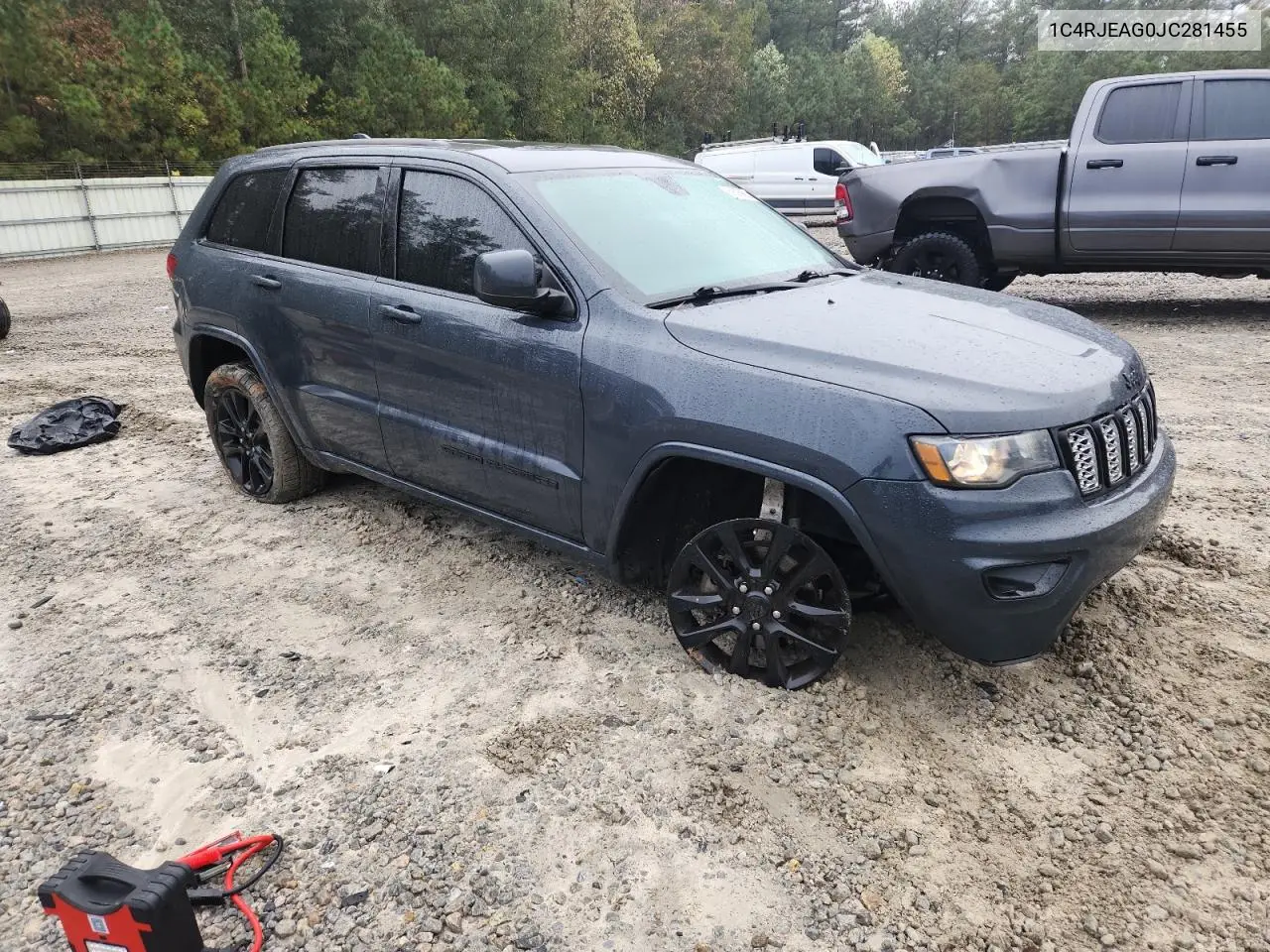 1C4RJEAG0JC281455 2018 Jeep Grand Cherokee Laredo