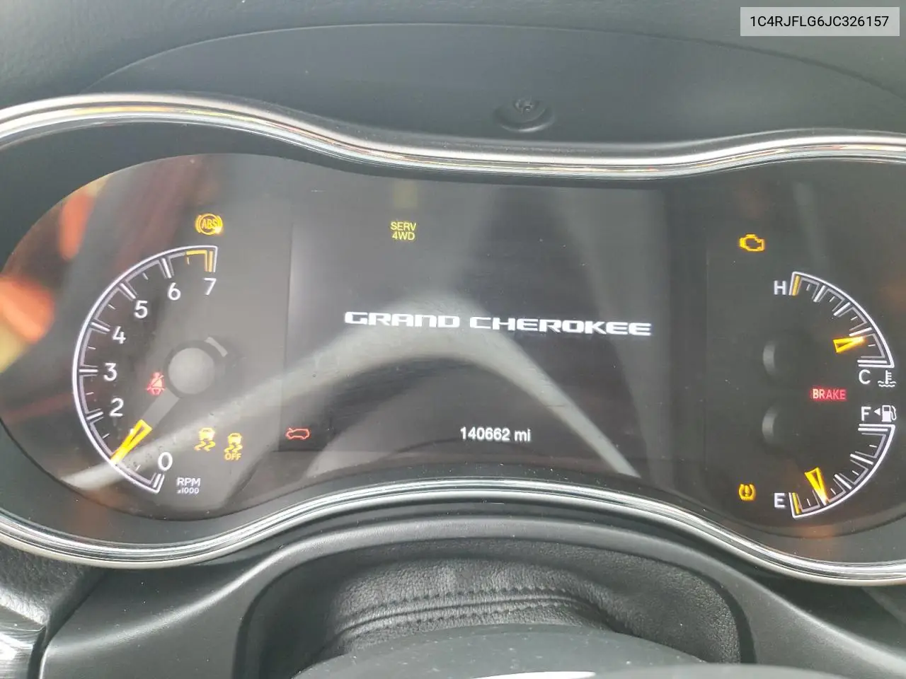 1C4RJFLG6JC326157 2018 Jeep Grand Cherokee Trailhawk