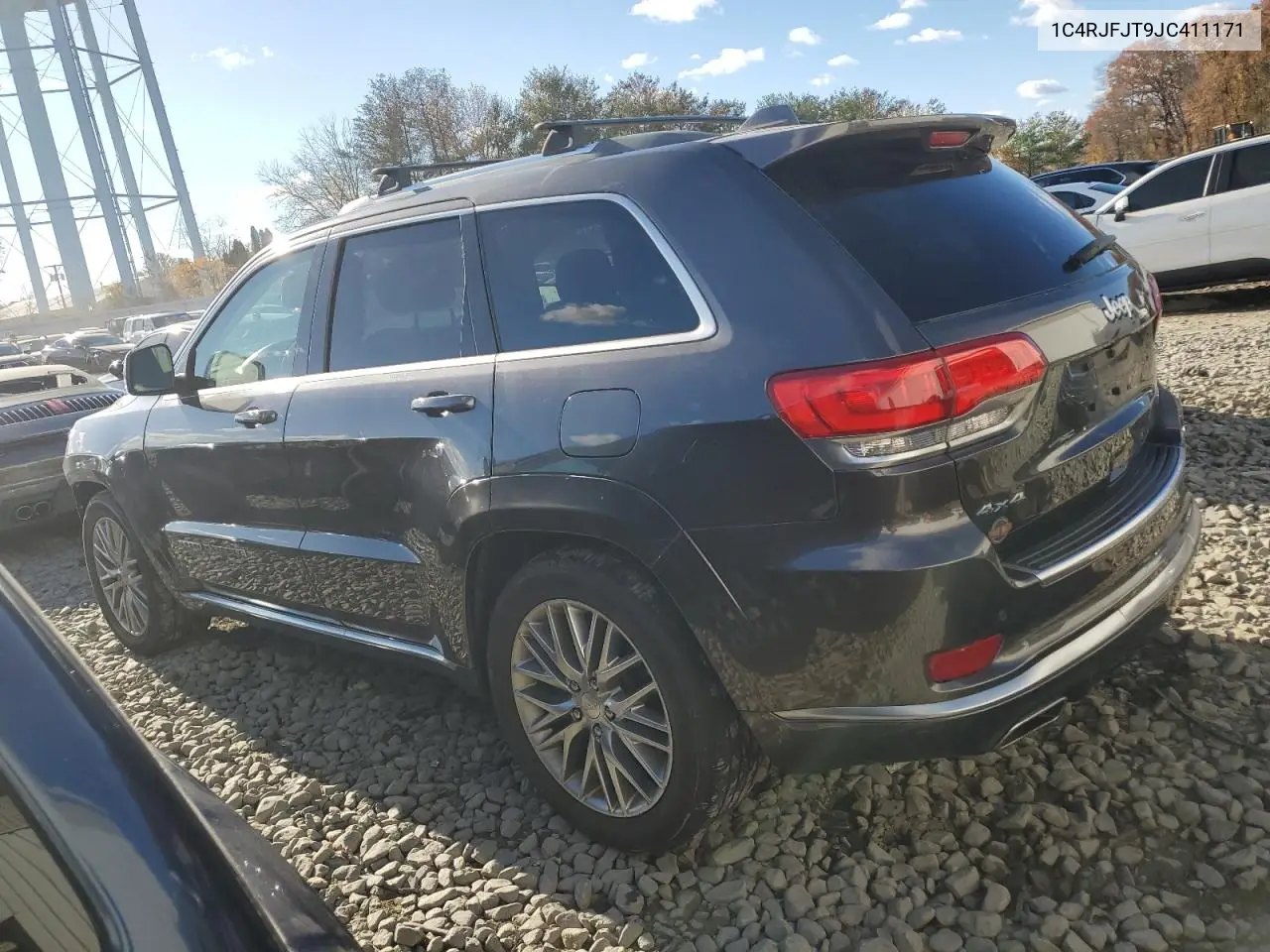 1C4RJFJT9JC411171 2018 Jeep Grand Cherokee Summit