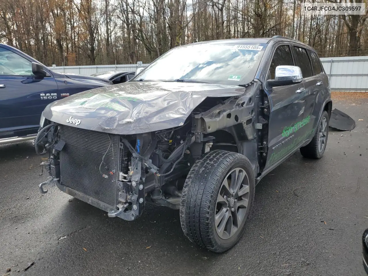 1C4RJFCG4JC309597 2018 Jeep Grand Cherokee Overland