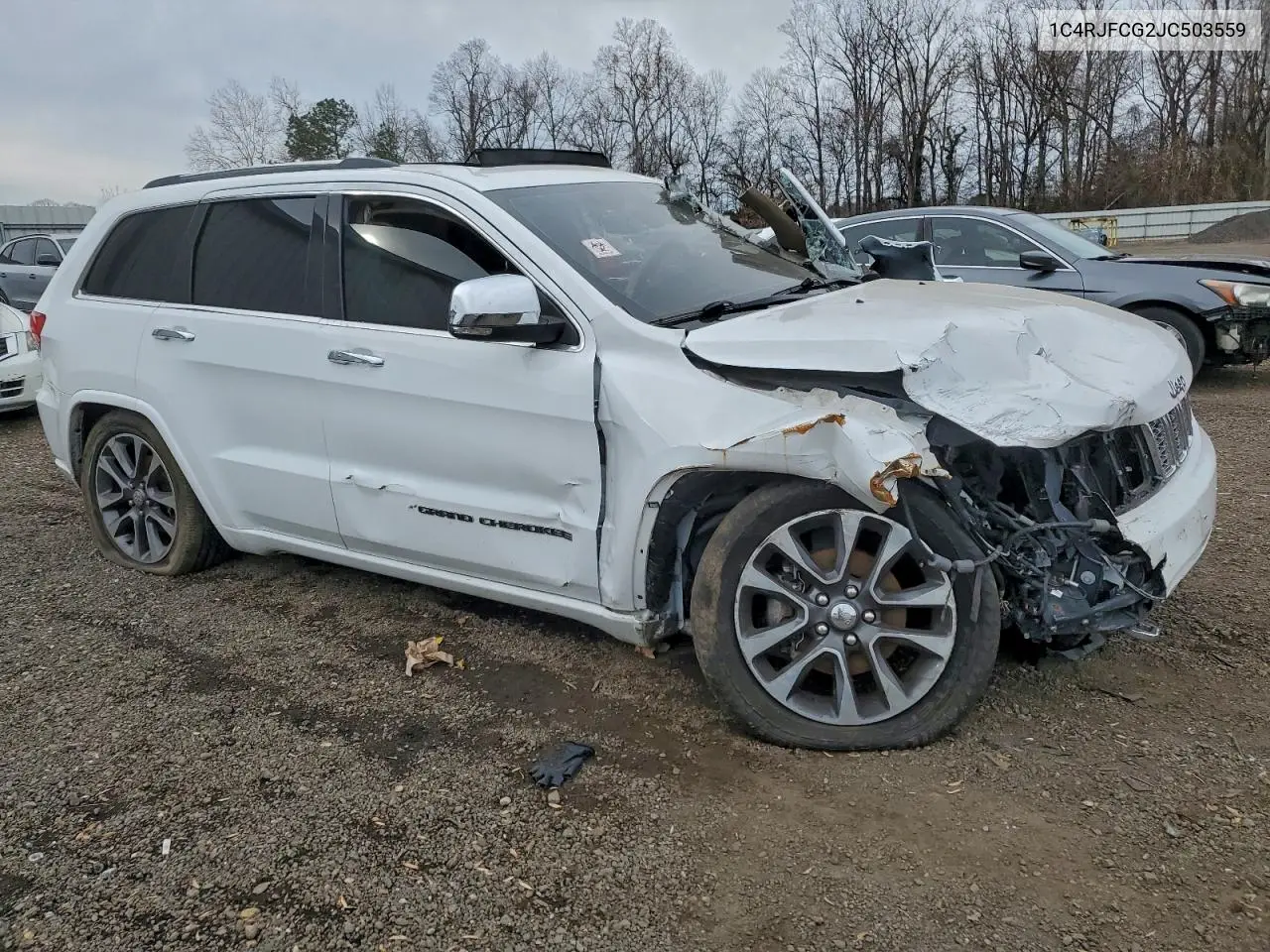 1C4RJFCG2JC503559 2018 Jeep Grand Cherokee Overland