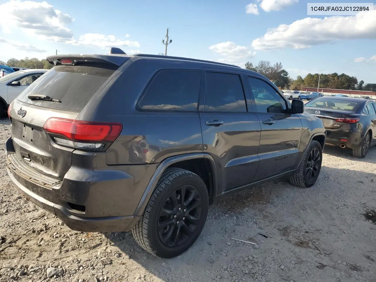 1C4RJFAG2JC122894 2018 Jeep Grand Cherokee Laredo