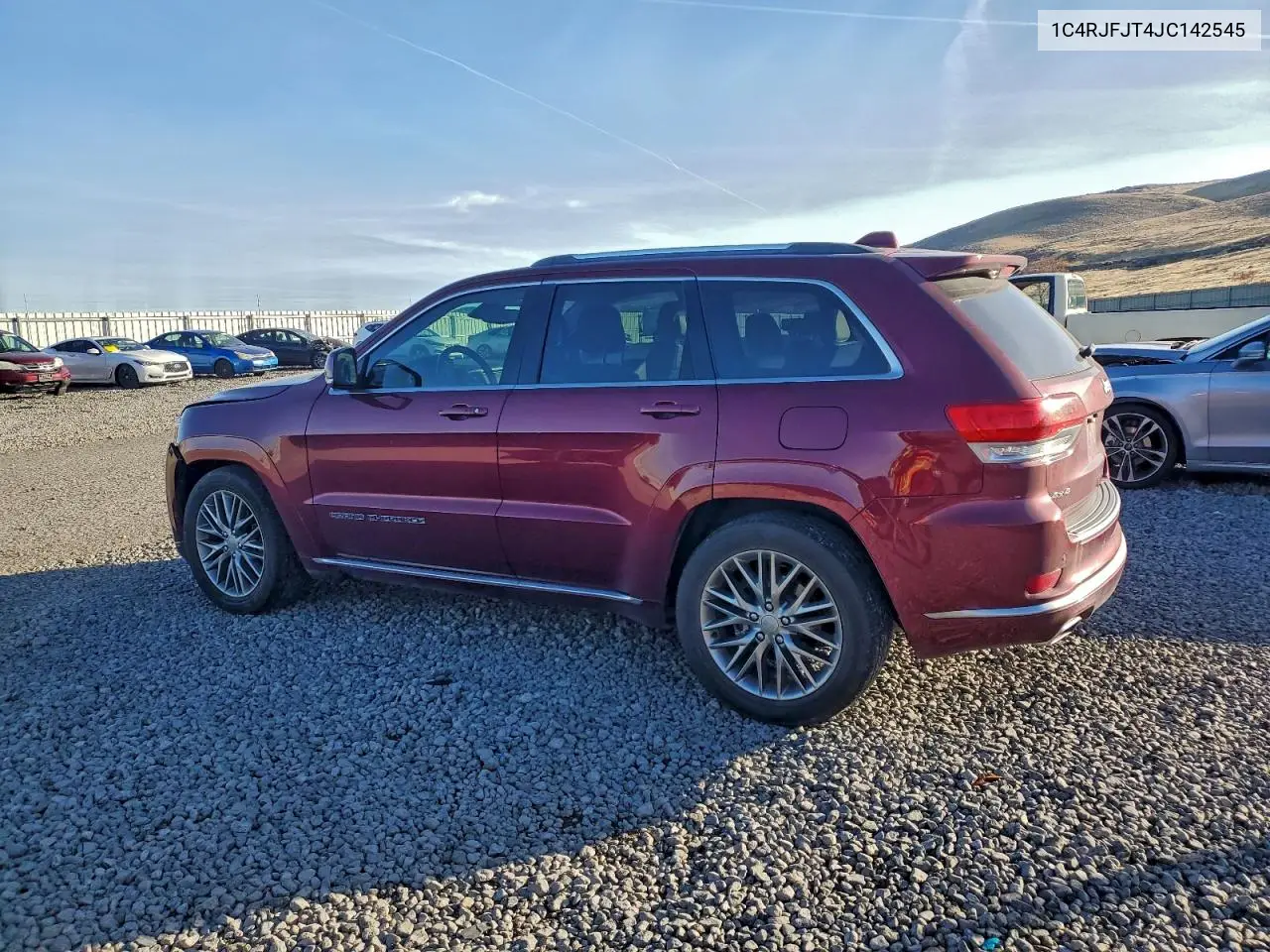1C4RJFJT4JC142545 2018 Jeep Grand Cherokee Summit