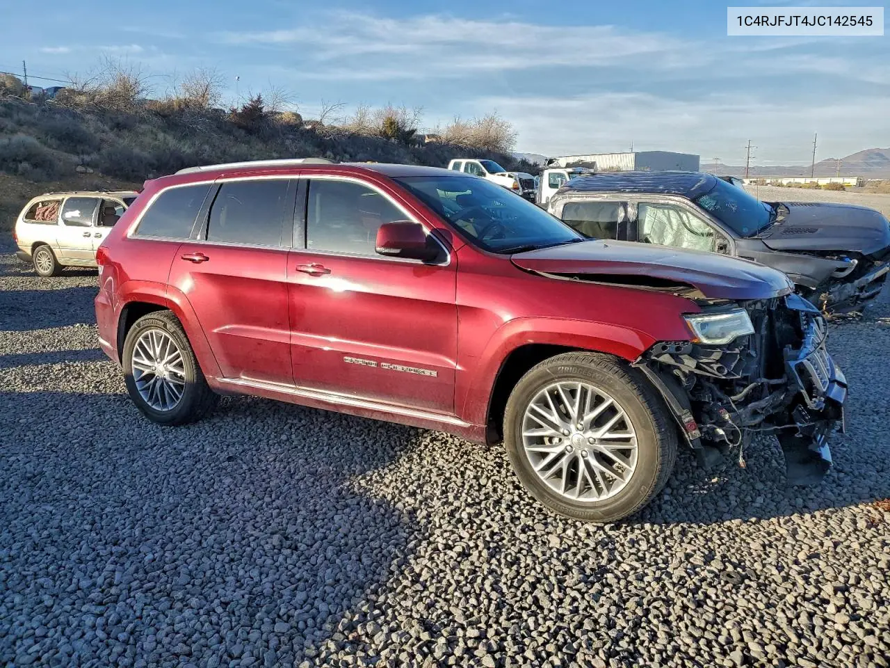 1C4RJFJT4JC142545 2018 Jeep Grand Cherokee Summit