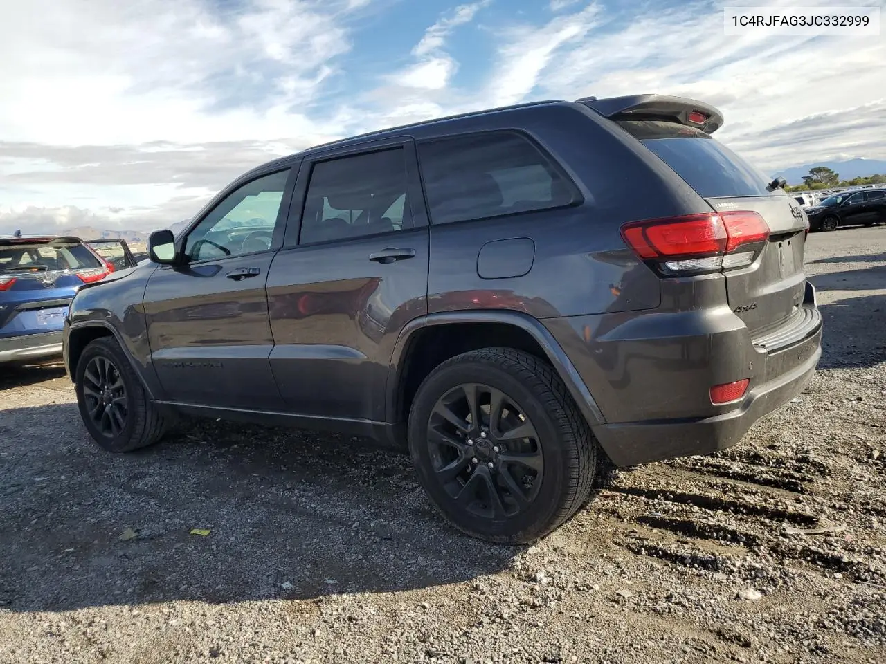 1C4RJFAG3JC332999 2018 Jeep Grand Cherokee Laredo