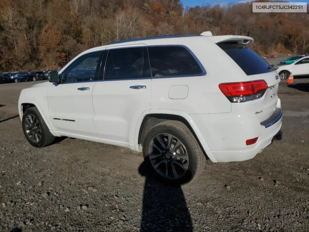 1C4RJFCT5JC342251 2018 Jeep Grand Cherokee Overland