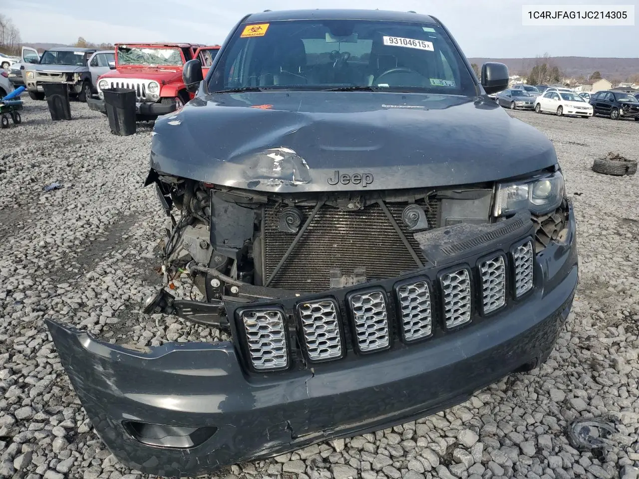 1C4RJFAG1JC214305 2018 Jeep Grand Cherokee Laredo
