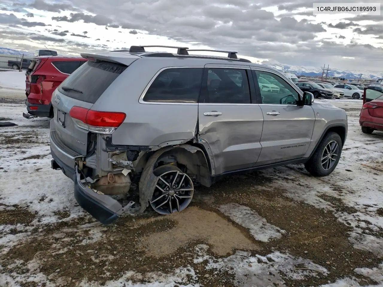 1C4RJFBG6JC189593 2018 Jeep Grand Cherokee Limited