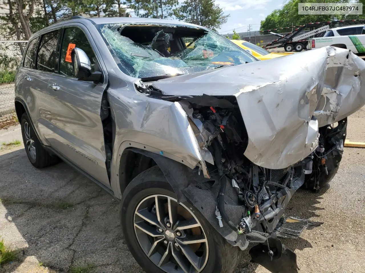 1C4RJFBG7JC487974 2018 Jeep Grand Cherokee Limited