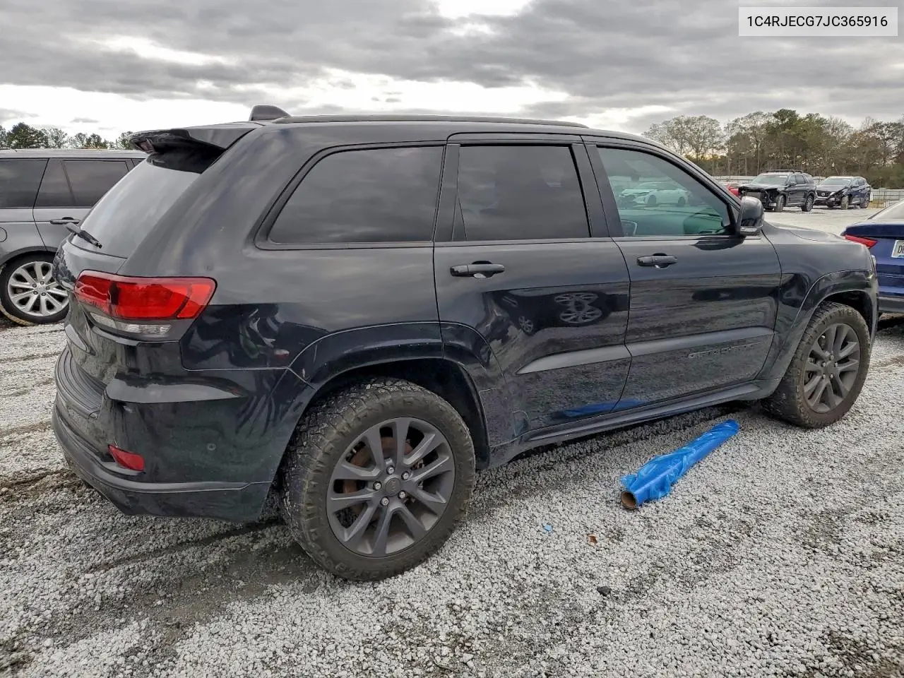 1C4RJECG7JC365916 2018 Jeep Grand Cherokee Overland