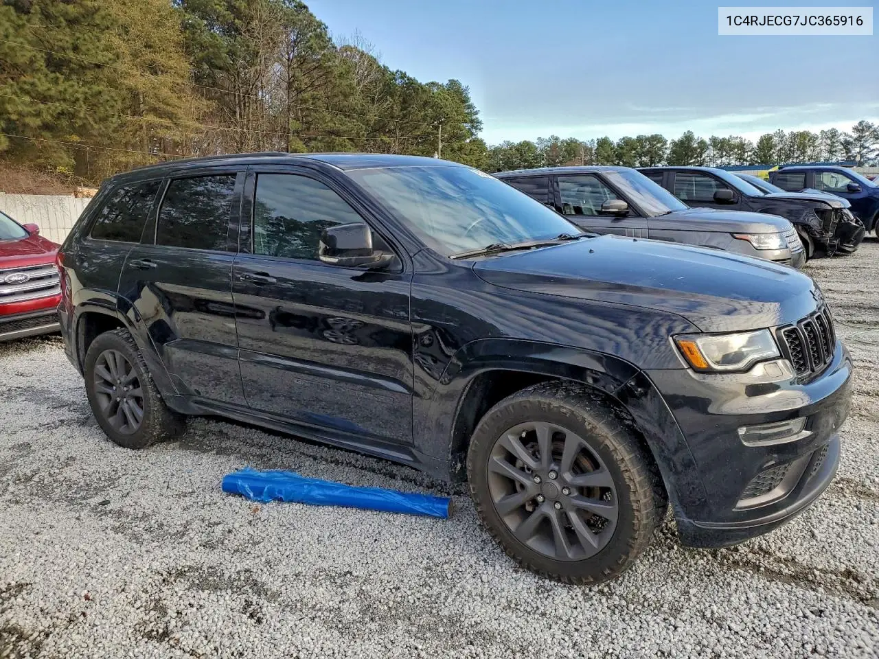 1C4RJECG7JC365916 2018 Jeep Grand Cherokee Overland