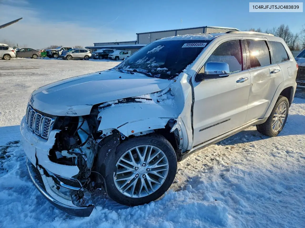 1C4RJFJT5JC483839 2018 Jeep Grand Cherokee Summit