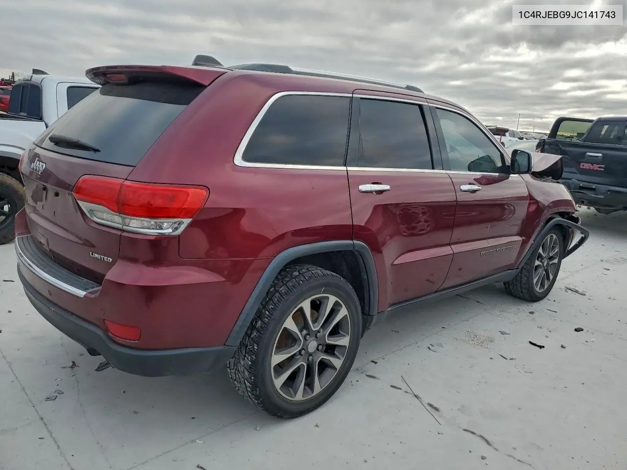 1C4RJEBG9JC141743 2018 Jeep Grand Cherokee Limited