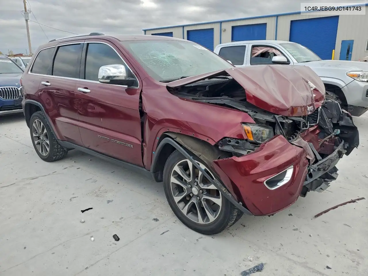 1C4RJEBG9JC141743 2018 Jeep Grand Cherokee Limited