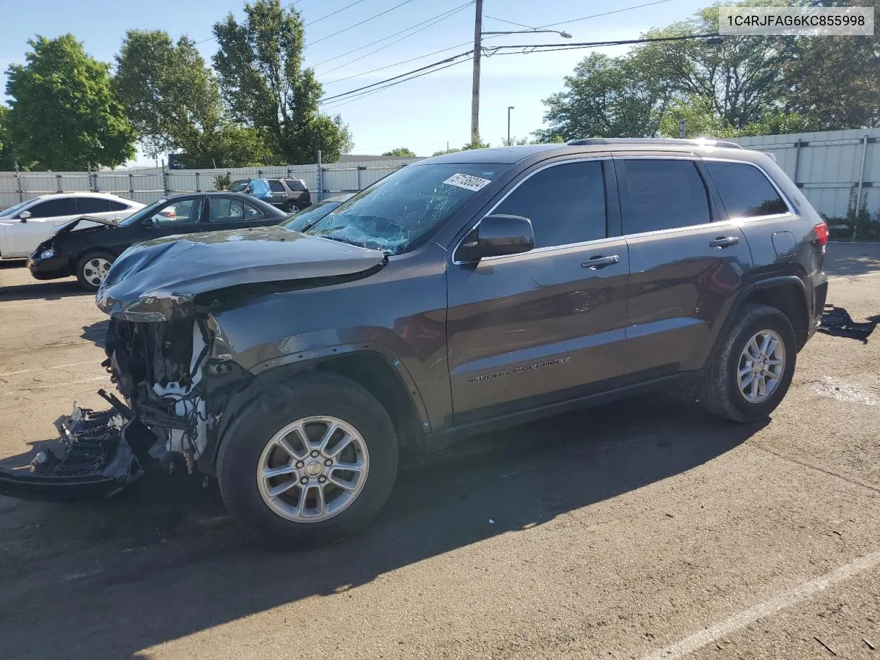 2019 Jeep Grand Cherokee Laredo VIN: 1C4RJFAG6KC855998 Lot: 57136004