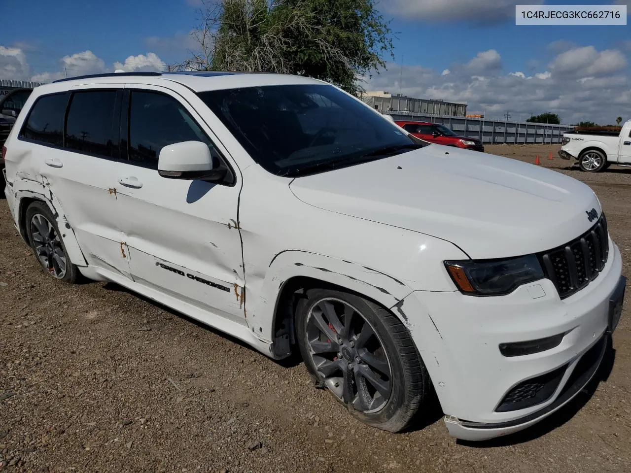 2019 Jeep Grand Cherokee Overland VIN: 1C4RJECG3KC662716 Lot: 60499304