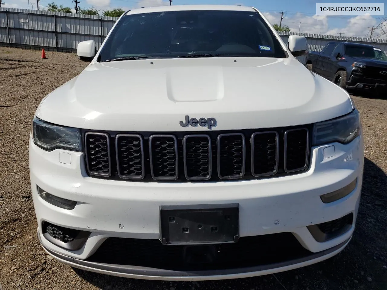 1C4RJECG3KC662716 2019 Jeep Grand Cherokee Overland